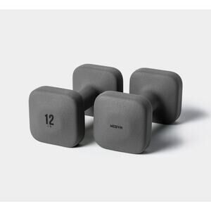 WeGym SafeGrip Square Dumbbells Anti Slip Handles Aesthetic Free Weights 12 lbs